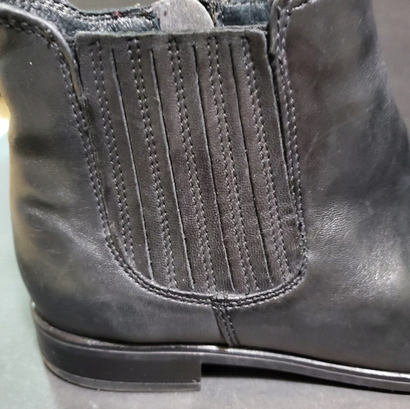 Black Leather Booties - Picture 6 of 6